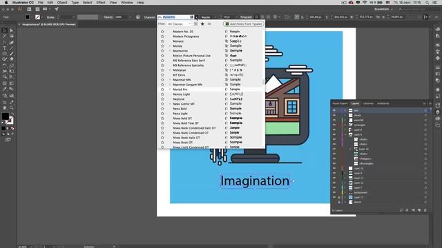 Урок 4. Работа с текстом в Adobe Illustrator - Illustrator для начинающих смотреть онлайн