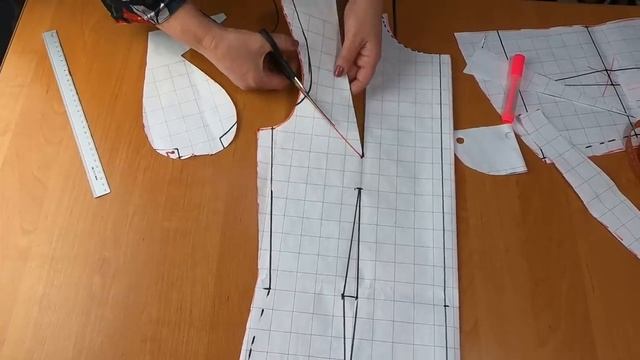 Рубашечный крой. Моделирование женской рубашки или платья рубашки.mp4 смотреть онлайн