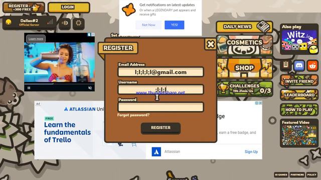How to create account in taming io смотреть онлайн