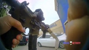 Bodycam Footage of SWAT Officers Shooting Suspect Armed With a Rifle