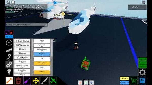 roblox plane crazy (small fighter helicopter tutorial!)