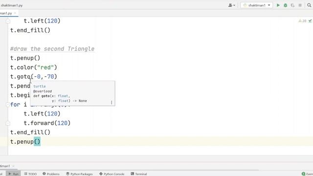 Draw a shaktiman Logo using Python Turtle смотреть онлайн