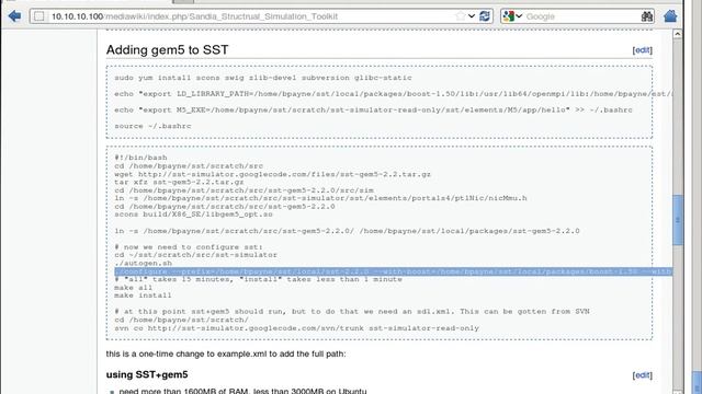 Sandia's Structural Simulation Toolkit 2.2.1 + gem5 on CentOS 6.3 64bit смотреть онлайн