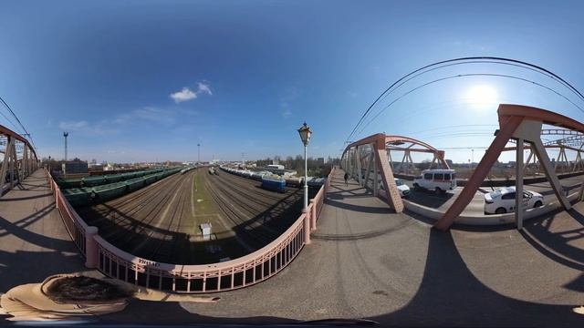 360º Реверсивный мост на ул. Киевской в Калининграде. смотреть онлайн