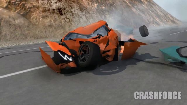 High Speed Traffic Crashes #2 (Real Car Mods) - BeamNG drive смотреть онлайн