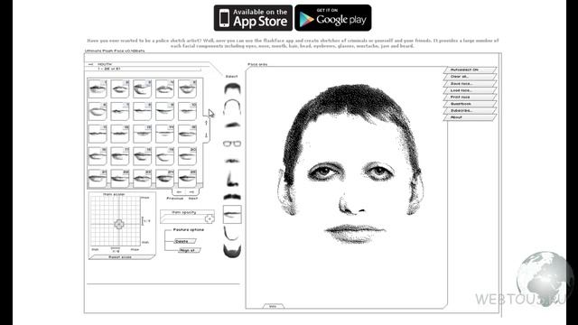 Делаем фоторобот человека онлайн смотреть онлайн