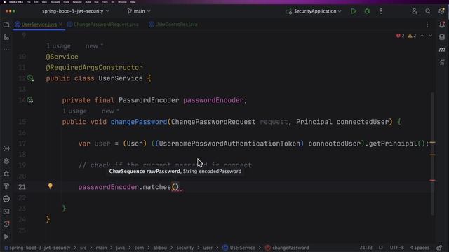 Spring security | Change password смотреть онлайн