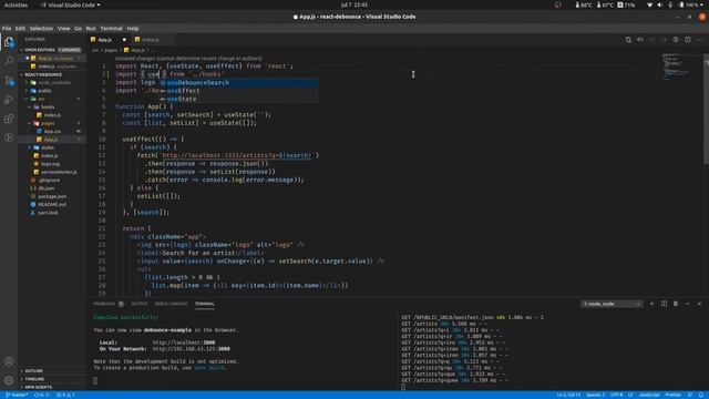 ReacJS Tutorial #1 - Otimizando sua aplicação React (Com Debounce e Hooks) смотреть онлайн
