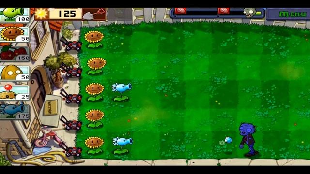 Plants vs. Zombies - Gameplay Walkthrough Full Day Level 1-10 (iOS, Android) смотреть онлайн