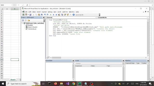 Excel | VBA | XML | Create XML File | Part 1 смотреть онлайн