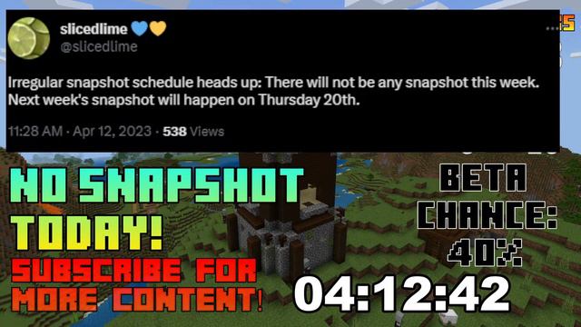 Minecraft 1.20 Beta Prewiew Today? New Features For Minecraft 1.20! No snapshot 23w15a today! смотреть онлайн