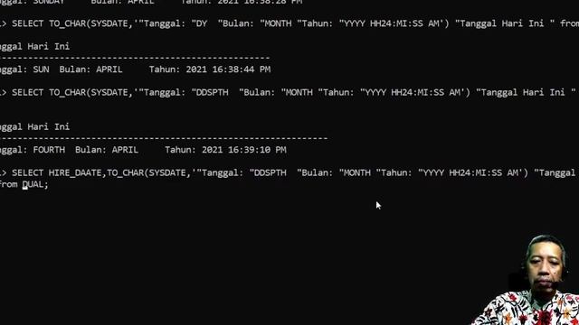 #4.5 MENGKONVERSI TIPE DATA & FUNGSI BERTUMPUK - ORACLE DATABASE FUNDAMENTAL смотреть онлайн