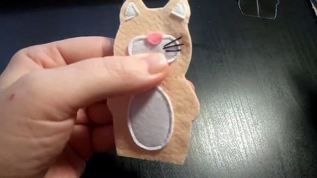 Мастер-класс по шитью пальчиковый игрушки из фетра. Кот из фетра за 10 минут. смотреть онлайн