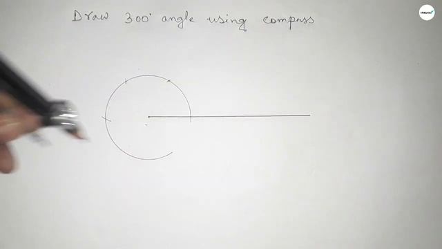 How to draw 300 degree angle using compass. construct 300 degree angle using compass. shsirclasses. смотреть онлайн