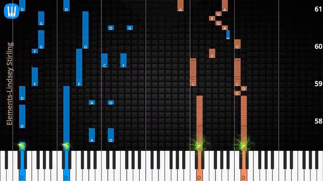 🎹Elements, Solo & Chord, Lindsey Stirling, Synthesia Piano смотреть онлайн