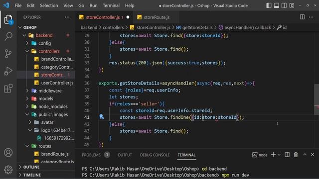 MERN project - ecommerce - supershop || Create store controller & route. смотреть онлайн