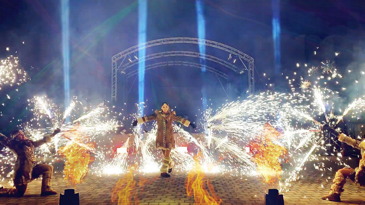 Огненное шоу "ШАМАНЫ" с пиротехническими спецэффектами от Огни в Городе смотреть онлайн