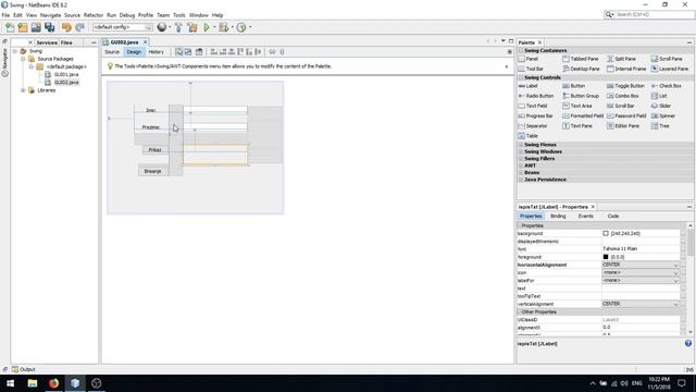 Tutorial 1.2, Java JTextField, JButton, JLabel смотреть онлайн