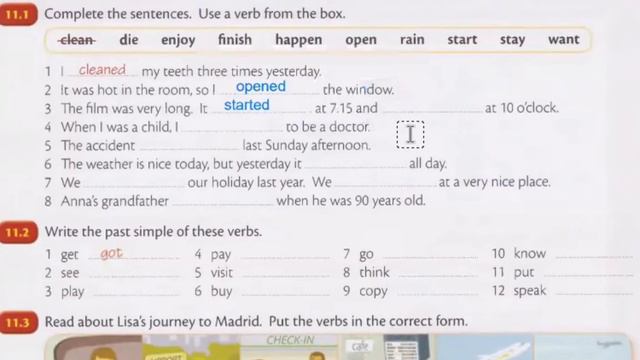 Essential Grammar in Use Unit: 11 Past Simple смотреть онлайн