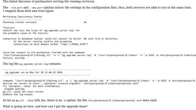 Databases: Trying to upgrade PostgreSQL 9.1 to 9.4 on Debian смотреть онлайн