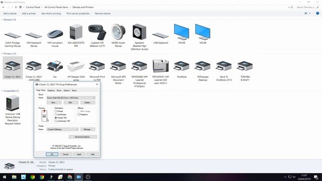Citizen Printer Driver Setting смотреть онлайн