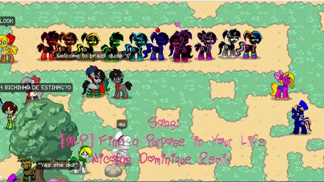 Pony Town - Tron Legacy Rainbow line. смотреть онлайн