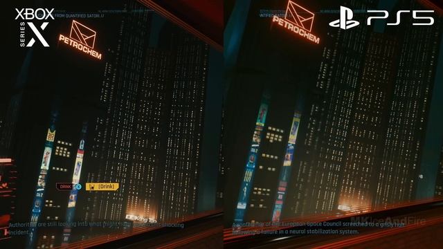 CYBERPUNK 2077 - PS5 VS Xbox Series X Comparison смотреть онлайн