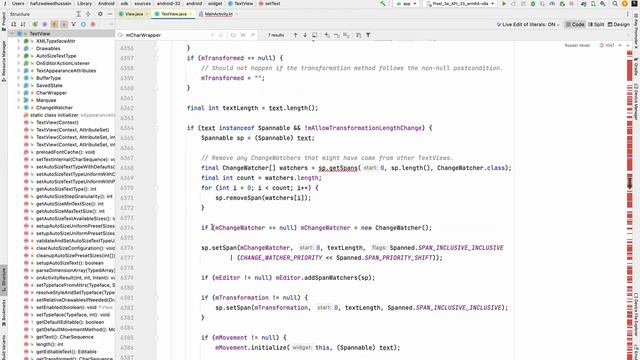 Android View (31,178), TextView (13,959), Button (182) And How ClickListener Works Under The Hood.
