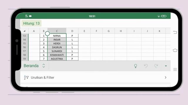 Cara mengurutkan nama sesuai abjad di tabel Excel Android смотреть онлайн
