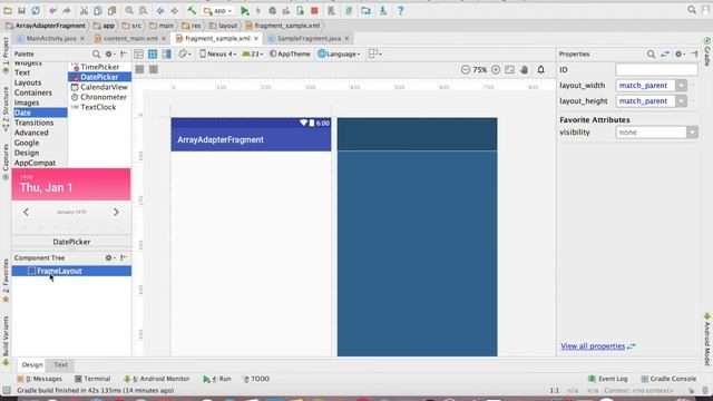 How to Use ArrayAdapter in Fragment in Android, with ListView смотреть онлайн