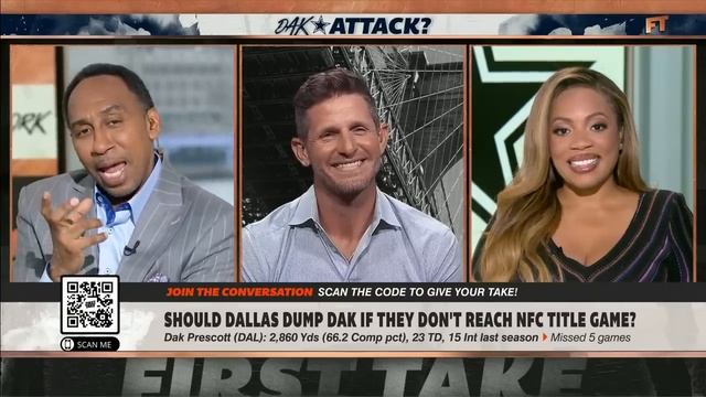 Cowboys won't get rid of Dak - Stephen A. on if Dallas doesn't reach the NFC title game | First Tak смотреть онлайн