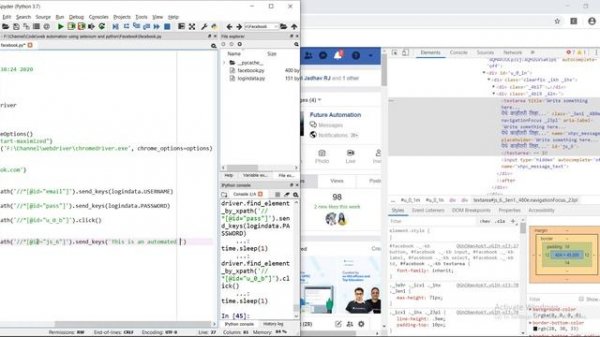 Facebook Automation Using Python and Selenium | Part 1