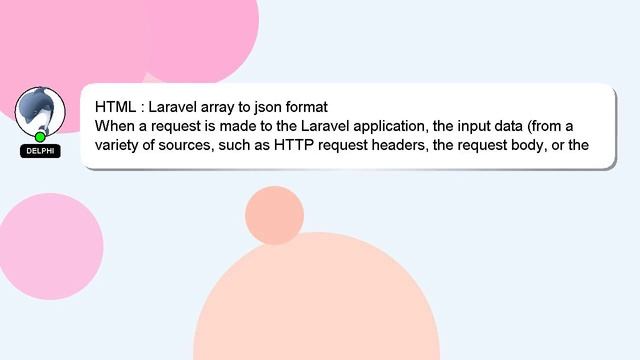HTML : Laravel array to json format смотреть онлайн