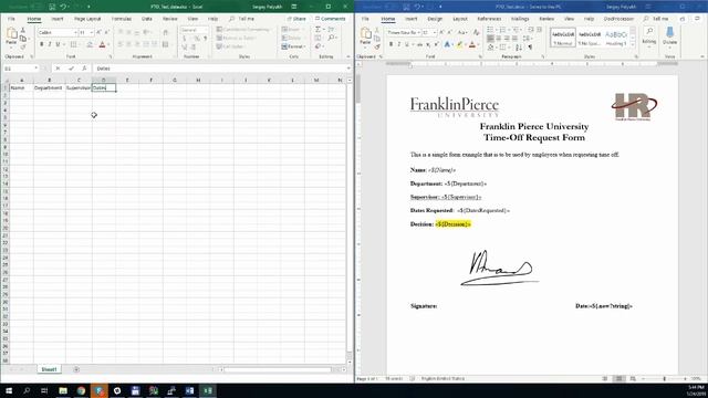Lesson 1: How to populate MS Word template with Excel file using macro смотреть онлайн