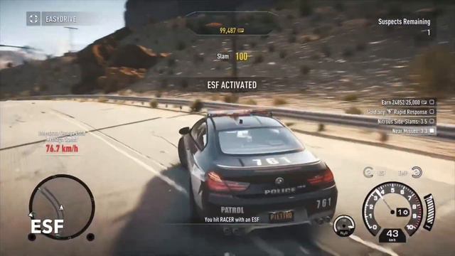 Gameplay-Need for speed Rival-COPS vs. RACERS-Police car BMW M6_part 2 смотреть онлайн