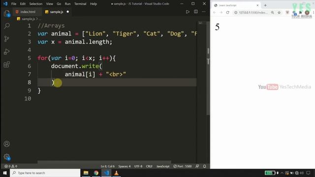 Arrays | JavaScript Malayalam Tutorial | Part 13 of 25 | смотреть онлайн