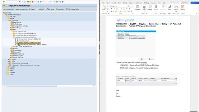 How to maintain a 3rd party account determination in ShipErp Config смотреть онлайн