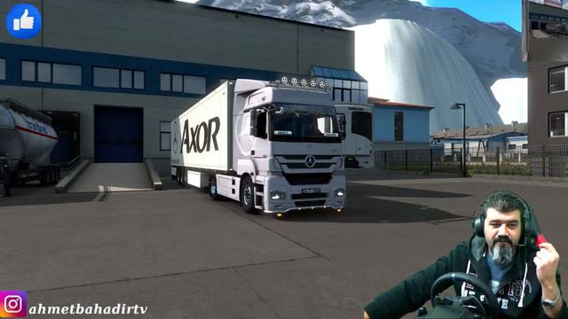 MERCEDES AXOR ile ÖLÜM YOLLARI EURO TRUCK SİMULATOR 2 CANLI YAYIN #13 смотреть онлайн