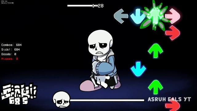 Friday Night Funkin' Sans Nightmare - Sans Vs Dustsans | Phantasm But It's Sans And Dust Sans Cover