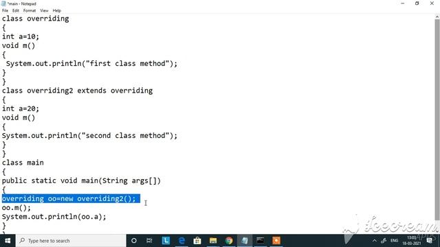 Runtime polymorphism in java in tamil|java for you|method overriding смотреть онлайн