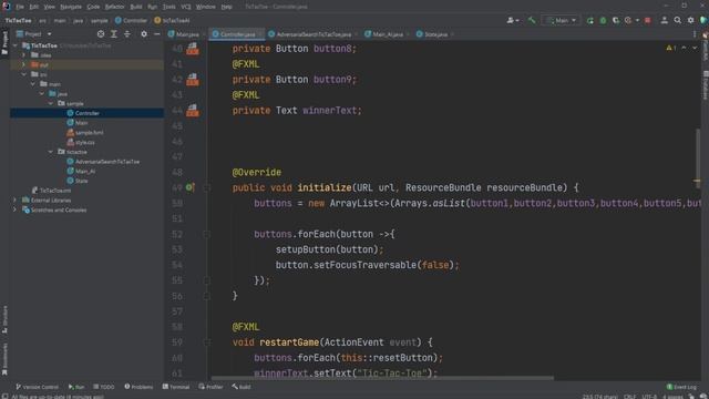 JavaFX and Scene Builder - Tic-Tac-toe AI смотреть онлайн