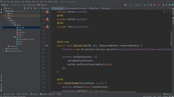 JavaFX and Scene Builder - Tic-Tac-toe AI