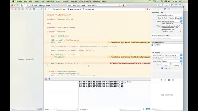 Objective C vs Swift. С чего начать [GeekBrains] смотреть онлайн
