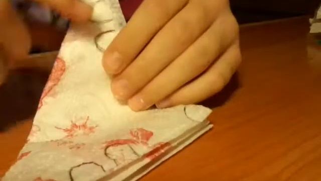 Оригами снежинка из салфетки на новый год! смотреть онлайн