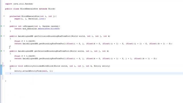 Minecraft Modding Tutorial 15 - Damaging Entities When Colliding With Your Block