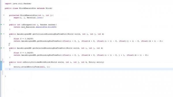 Minecraft Modding Tutorial 15 - Damaging entities when colliding with your block