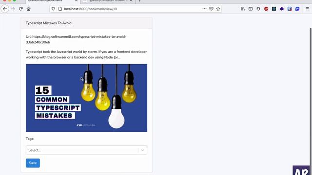 Bookmark app Part 2 - Laravel 8 React Inertia JS Typescript - Kanban style development смотреть онлайн