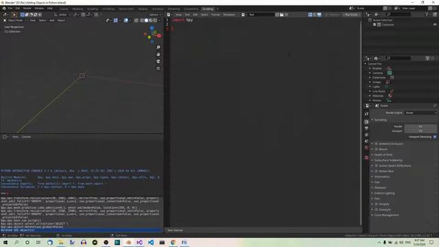 Blender Python – Adding Objects смотреть онлайн