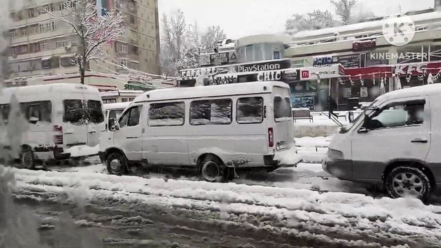 Такого снега ещё не было. Снег в Ташкенте. Холод - 30 в Узбекистане смотреть онлайн