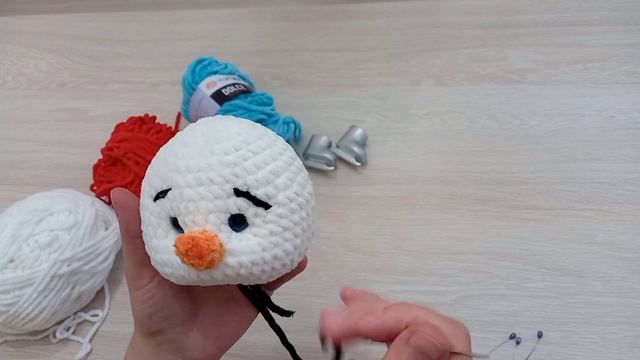 Мастер класс Снеговик крючком/ Вязаные игрушки к новому году